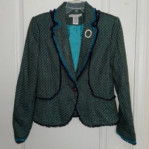 Versailles blue mix jacket size 6